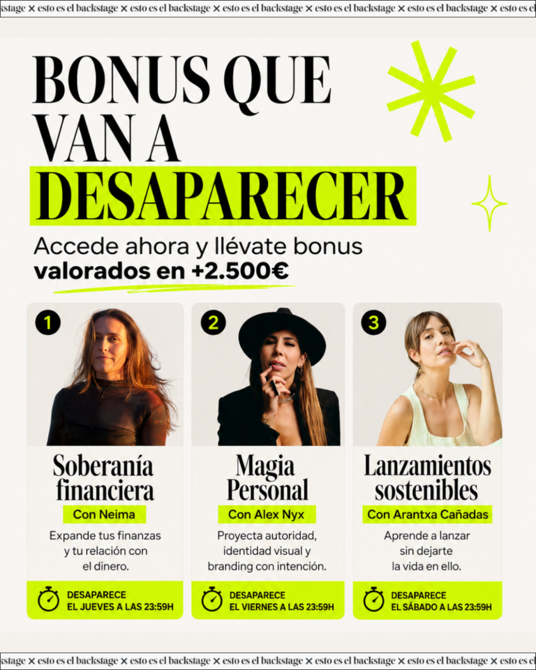 BONUS EL BACKSTAGE